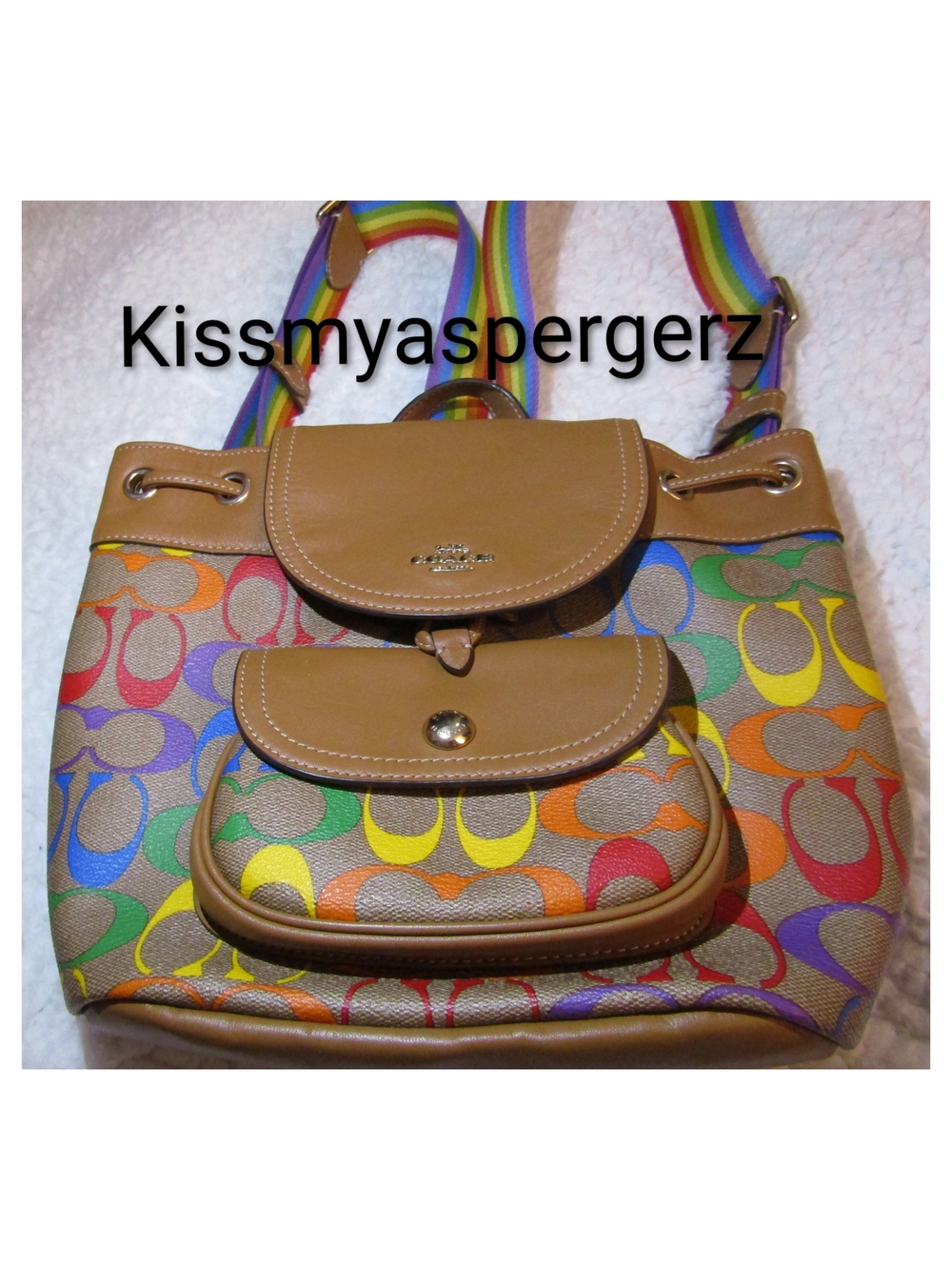 Coach Pennie Rainbow Mini Backpack EUC *W/ Hangtag*